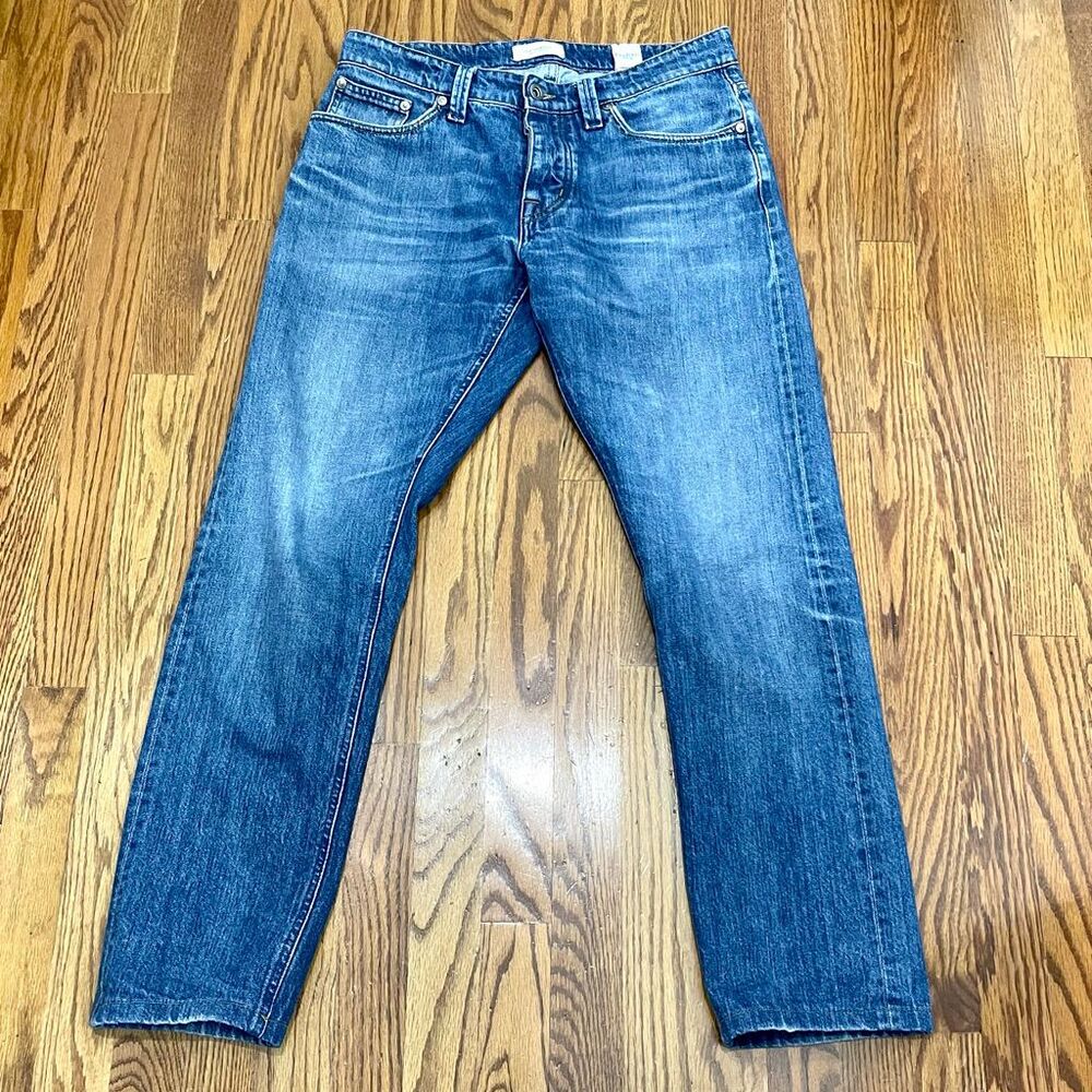 SuitSupply Candiani Denim Slim Fit 5 Pocket Selvedge Jeans. Size 32.